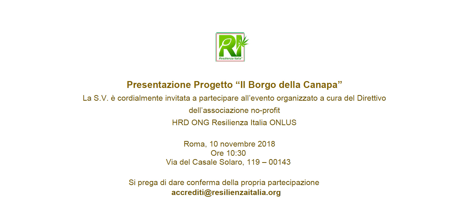 invito formale singolo
